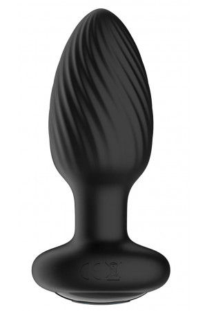Черная анальная вибровтулка Nexus Tornado - 9,8 см.