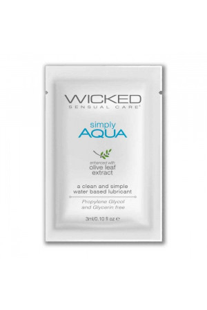 Легкий лубрикант на водной основе Wicked Simply AQUA - 3 мл.