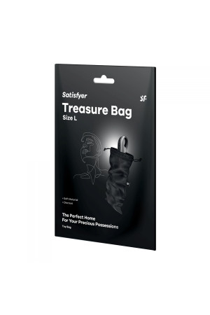 Черный мешочек для хранения игрушек Treasure Bag L