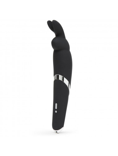 Черный вибратор Rabbit Rechargeable Wand Vibrator - 26,7 см.