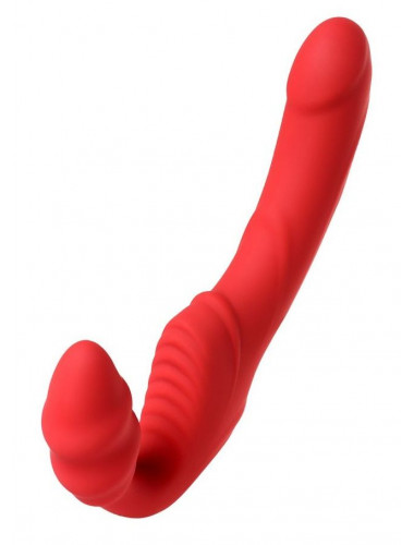 Безремневой страпон toyfa black&red красный 35 см