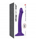 Фиолетовый фаллоимитатор-насадка Strap-On-Me Dildo Dual Density size S - 17 см.