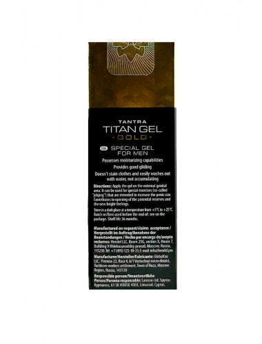 Гель для увеличения члена Titan Gel Gold Tantra - 50 мл.