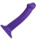 Фиолетовый фаллоимитатор-насадка Strap-On-Me Dildo Dual Density size M - 18 см.