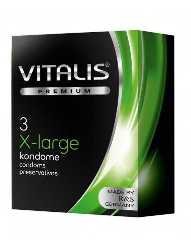 Презервативы увеличенного размера VITALIS PREMIUM x-large - 3 шт.