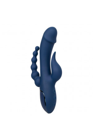 Синий тройной вибромассажер Triple Orgasm