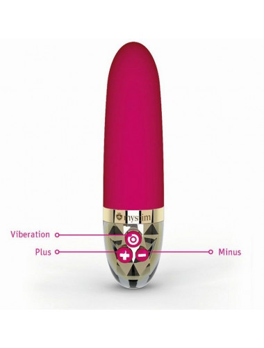 Ярко-розовый водонепроницаемый вибратор Sleak Freak - 14,5 см.