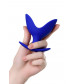 Расширяющая анальная втулка todo by toyfa bloom синяя 9,5 см