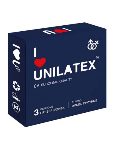 Ультрапрочные презервативы Unilatex Extra Strong - 3 шт.