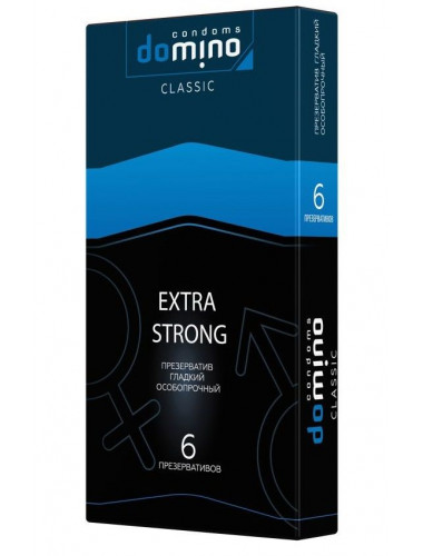 Суперпрочные презервативы DOMINO Classic Extra Strong - 6 шт.