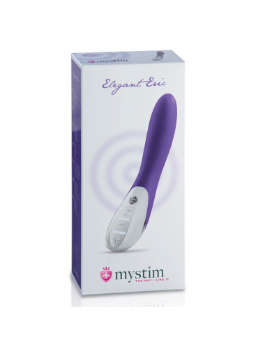 Фиолетовый вибратор Mystim Elegant Eric - 27 см.