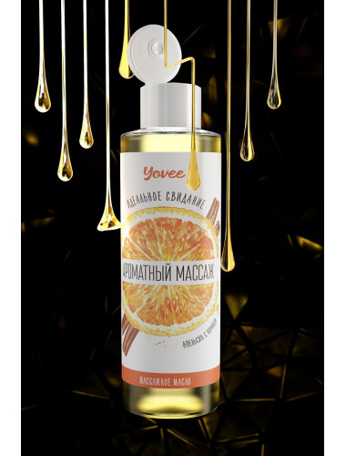 Масло для массажа «ароматный массаж» с ароматом апельсина и корицы 50 мл