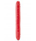 Двусторонний фаллоимитатор black and red красный 31 см