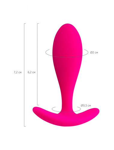Анальная втулка todo by toyfa hub розовая 7,2 см
