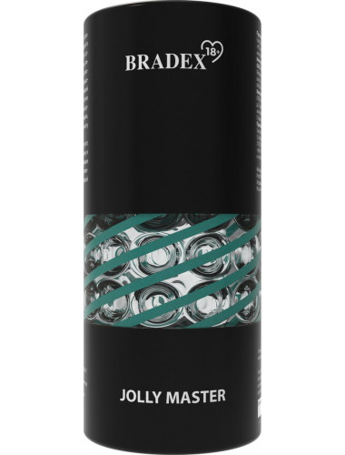 Эластичный мастурбатор с эффектом вращения Jolly Master