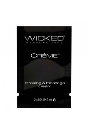 Крем для массажа и мастурбации Wicked Stroking and Massage Creme - 3 мл.