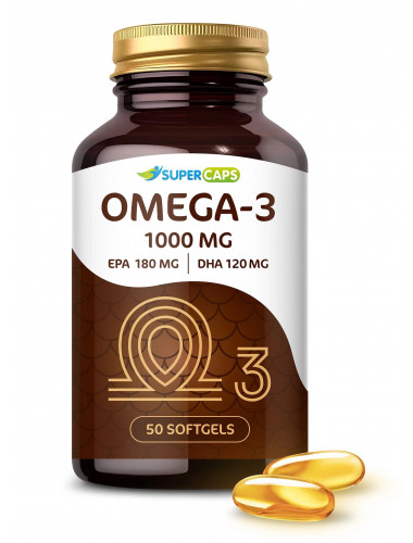 Пищевая добавка SuperCaps OMEGA-3 - 50 капсул (1000 мг)