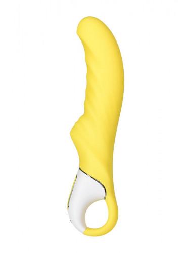 Жёлтый вибратор Satisfyer Yummy Sunshine - 22,5 см.