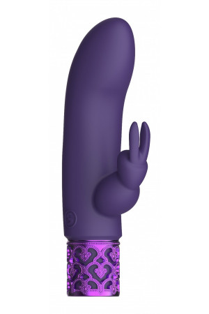 Фиолетовый мини-вибратор Dazzling - 11,8 см.