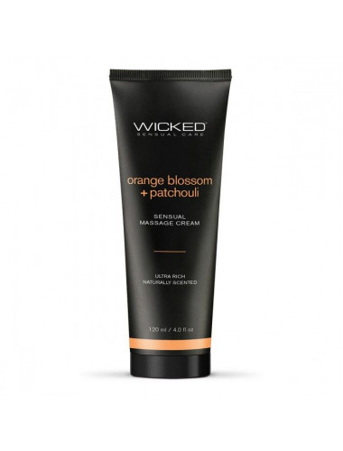 Массажный легкий крем WICKED Orange Blossom plus Patchouli - 120 мл.