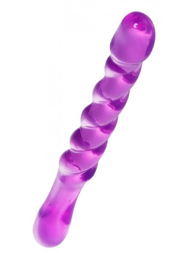 Двусторонний фаллоимитатор a-toys tanza фиолетовый 27,5 см