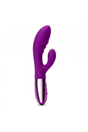 Фиолетовый вибромассажер-кролик Blend - 20,2 см.