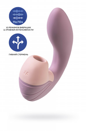 Вибратор satisfyer supernova с вакуум-волновым стимулятором розовый 16,9 см