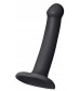 Черный фаллос на присоске Silicone Bendable Dildo S - 17 см.