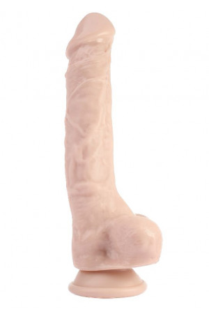 Телесный фаллоимитатор Sex Pleaser Dildo - 24,4 см.