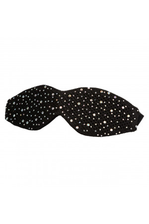 Черная маска на глаза Blackout Eye Mask со стразами