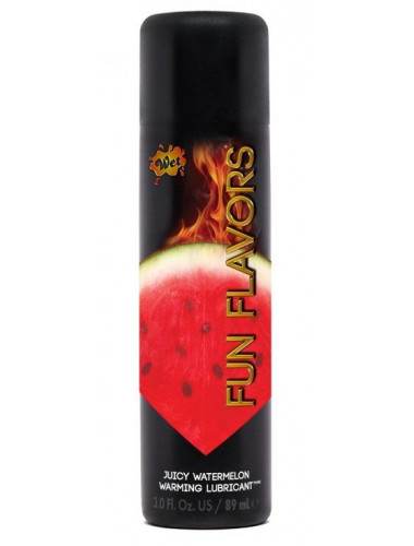 Разогревающий лубрикант Fun Flavors 4-in-1 Juicy Watermelon с ароматом арбуза - 89 мл.