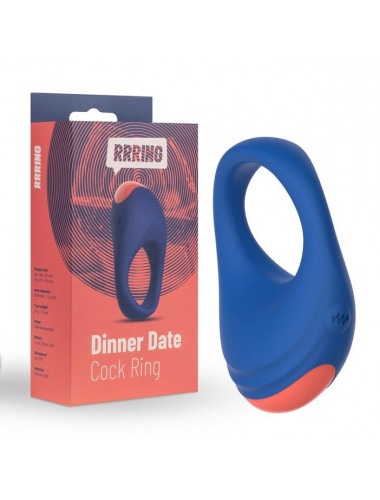 Синее эрекционное кольцо RRRING Dinner Date Cock Ring