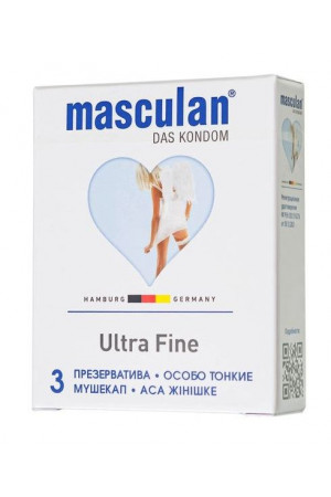 Особо тонкие презервативы Masculan Ultra Fine - 3 шт.