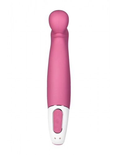 Вибратор Satisfyer Petting Hippo с загнутым кончиком - 22,9 см.