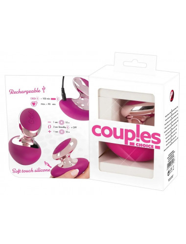 Ярко-розовый вибромассажер Couples Choice Massager