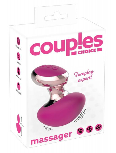 Ярко-розовый вибромассажер Couples Choice Massager