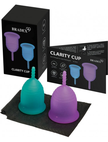 Набор менструальных чаш Clarity Cup (размеры S и L)