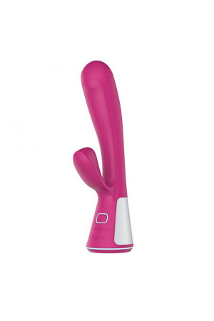 Розовый интерактивный вибратор Kiiroo Ohmibod Fuse - 18 см.