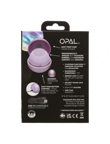 Сиреневый вибромассажер Opal Tickler Massager