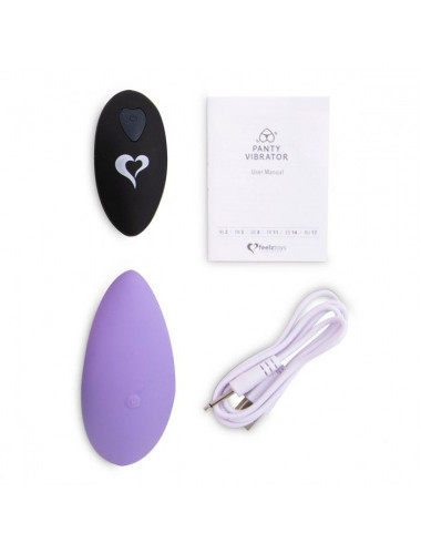 Фиолетовый вибромассажер в трусики с пультом ДУ Panty Vibe Remote Controlled Vibrator