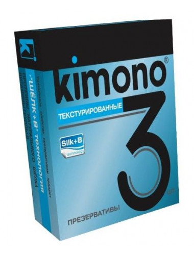 Текстурированные презервативы KIMONO - 3 шт.