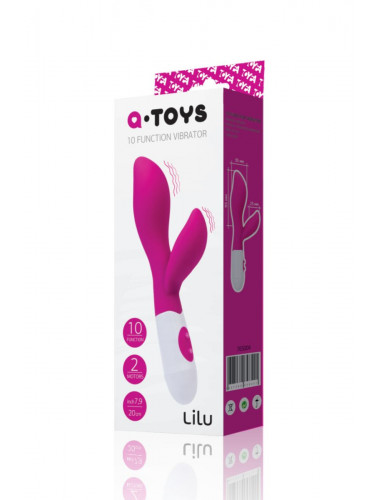 Вибратор a-toys lilu розовый 19,5 см