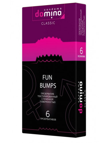 Текстурированные презервативы DOMINO Classic Fun Bumps - 6 шт.