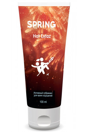 Согревающий интимный лубрикант Spring Hot Extaz - 100 мл.