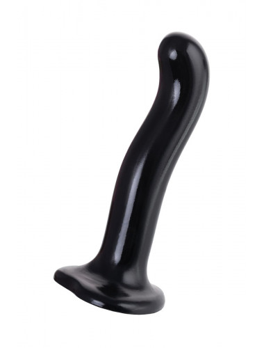 Черный стимулятор для пар P G-Spot Dildo Size L - 19 см.