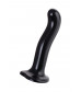 Черный стимулятор для пар P G-Spot Dildo Size L - 19 см.