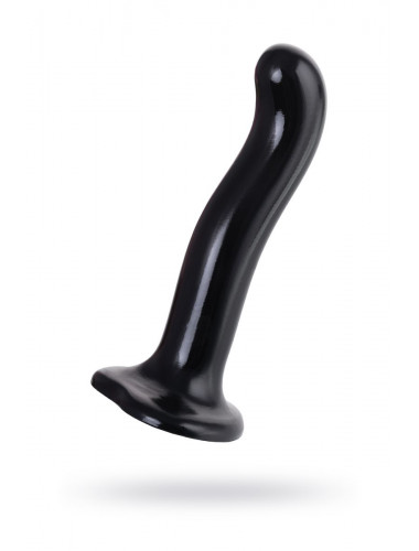 Черный стимулятор для пар P G-Spot Dildo Size L - 19 см.