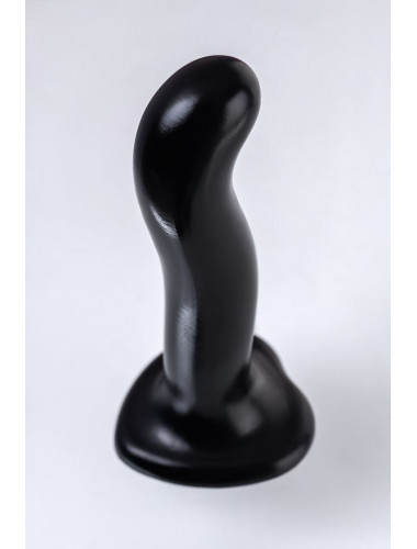 Черный стимулятор для пар P G-Spot Dildo Size L - 19 см.