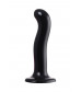 Черный стимулятор для пар P G-Spot Dildo Size L - 19 см.