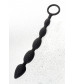 Анальная цепочка черная a-toys 27,6 см